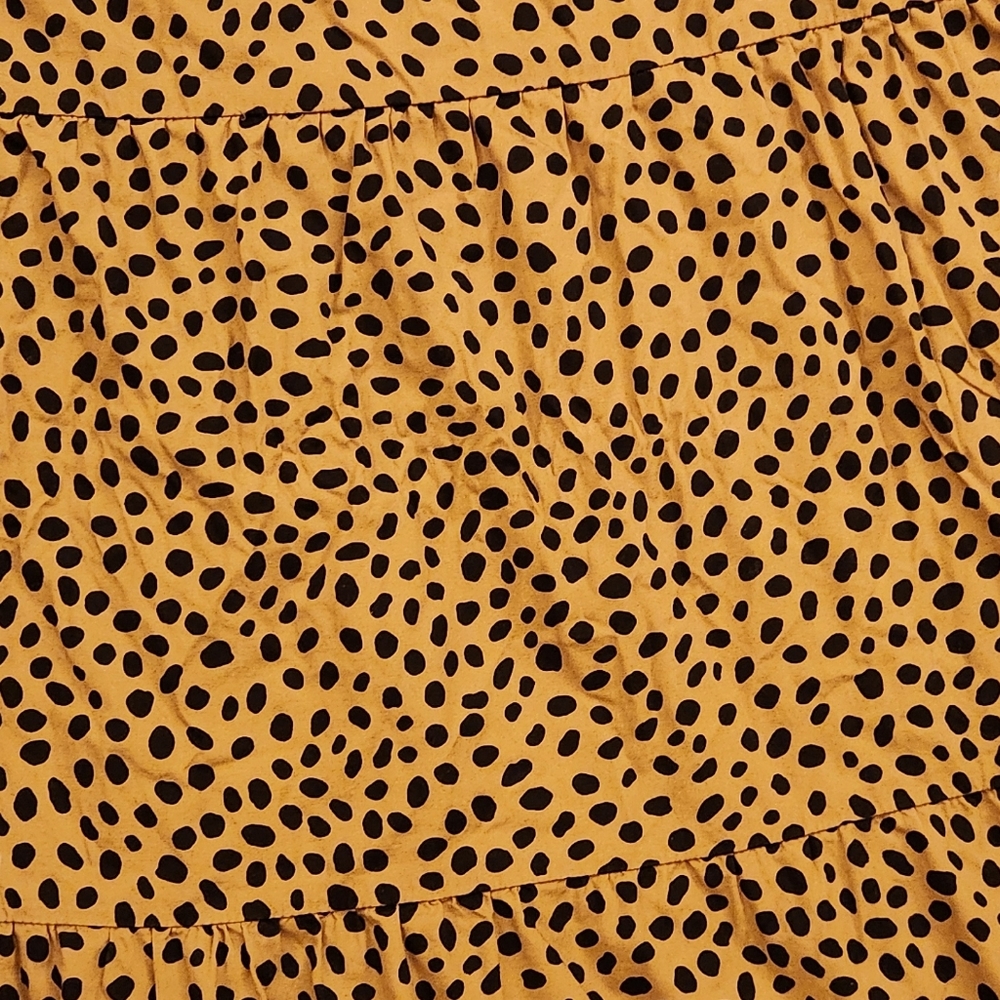 J. CREW Cheetah Animal Print Ruffle VNeck And Shoulders Tiered Midi Dress - Picture 12 of 16